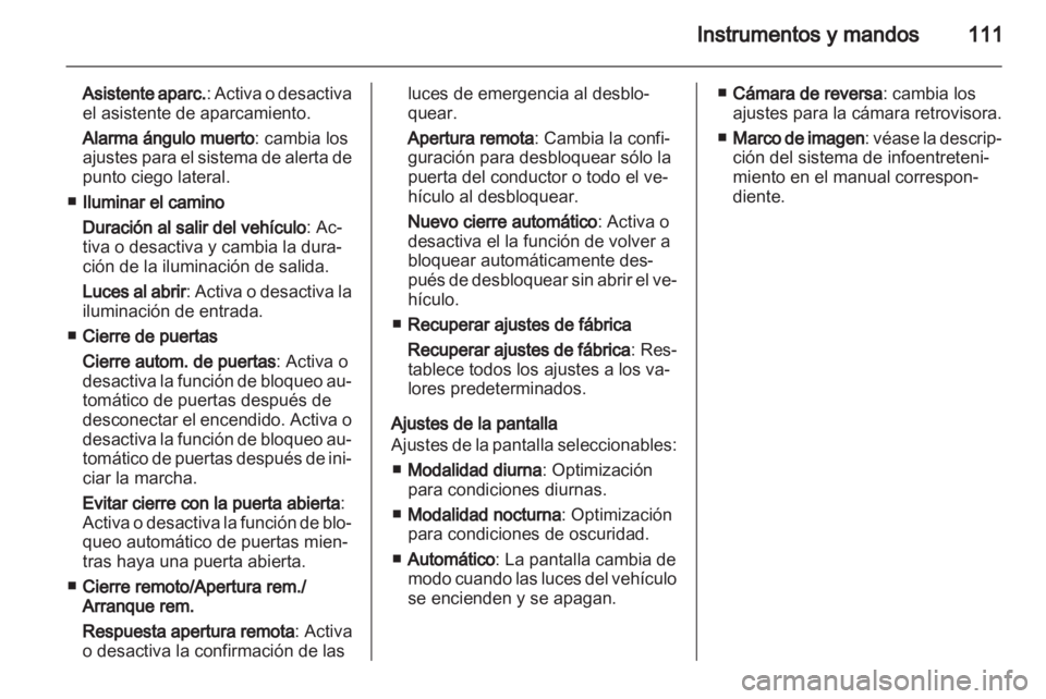 OPEL CASCADA 2013.5  Manual de Instrucciones (in Spanish) 