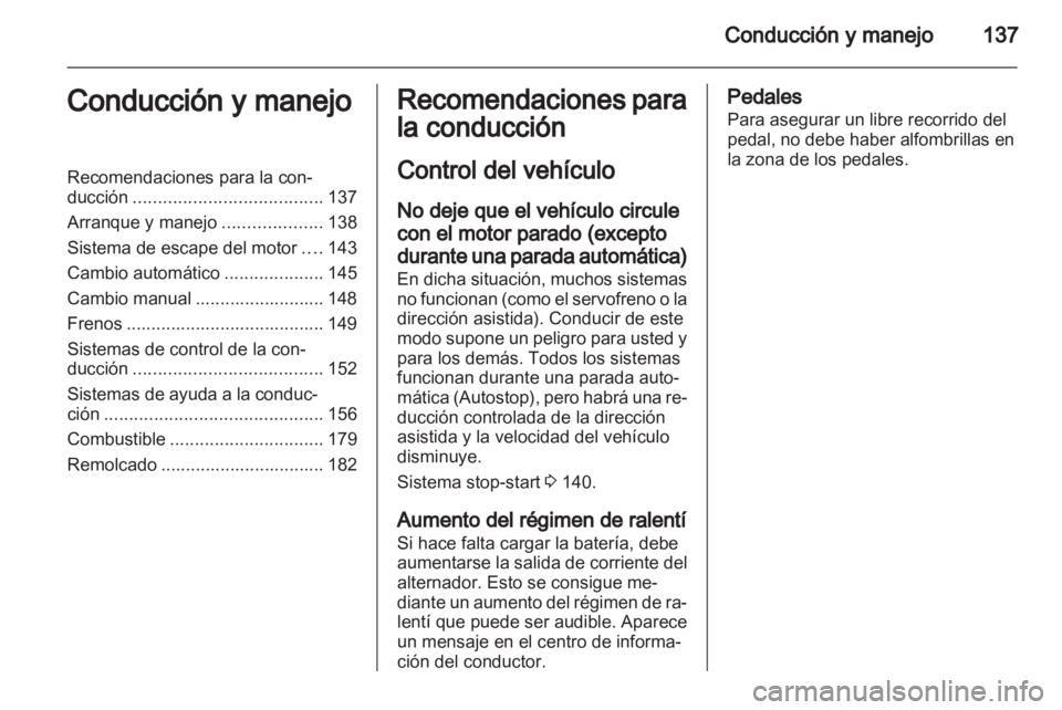 OPEL CASCADA 2013.5  Manual de Instrucciones (in Spanish) 