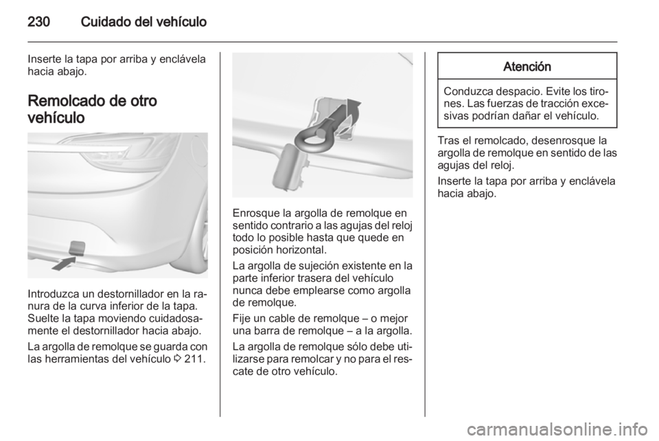 OPEL CASCADA 2013.5  Manual de Instrucciones (in Spanish) 