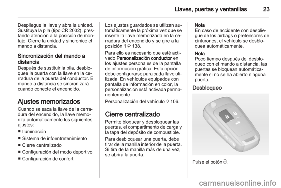 OPEL CASCADA 2013.5  Manual de Instrucciones (in Spanish) 