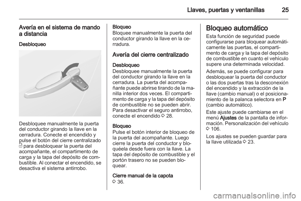 OPEL CASCADA 2013.5  Manual de Instrucciones (in Spanish) 