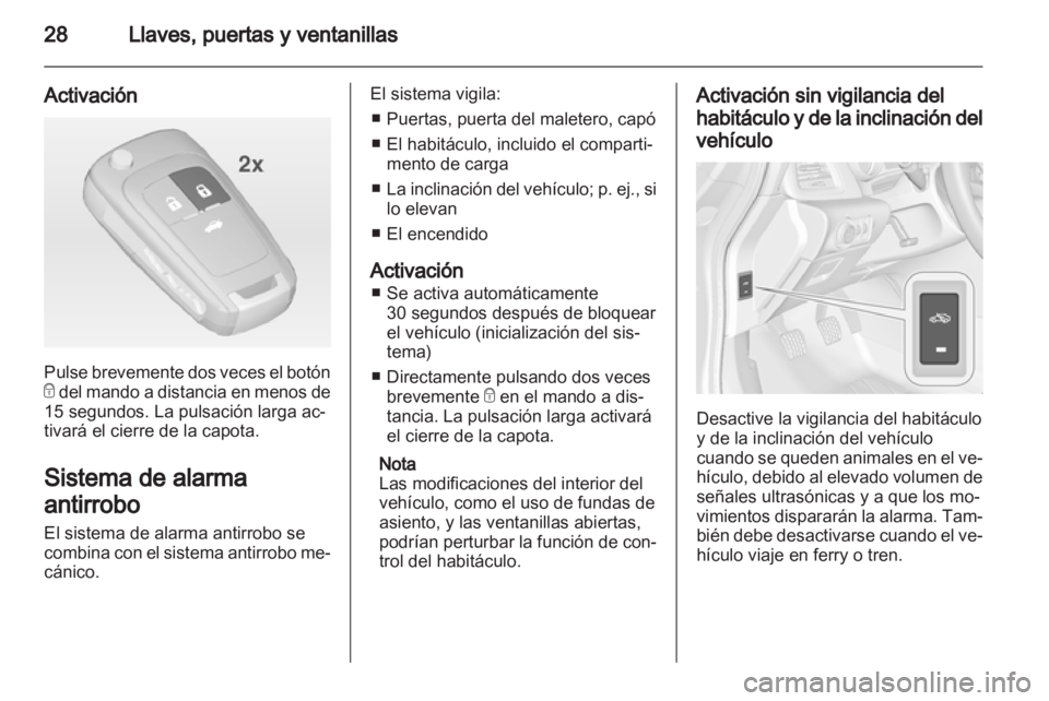 OPEL CASCADA 2013.5  Manual de Instrucciones (in Spanish) 