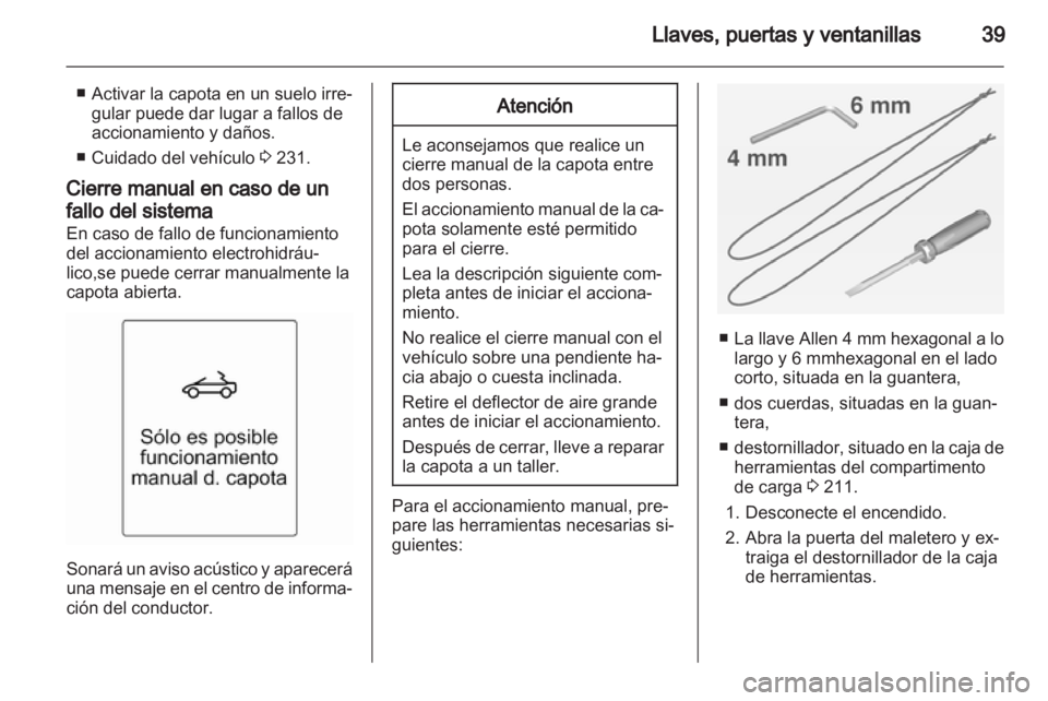 OPEL CASCADA 2013.5  Manual de Instrucciones (in Spanish) 
