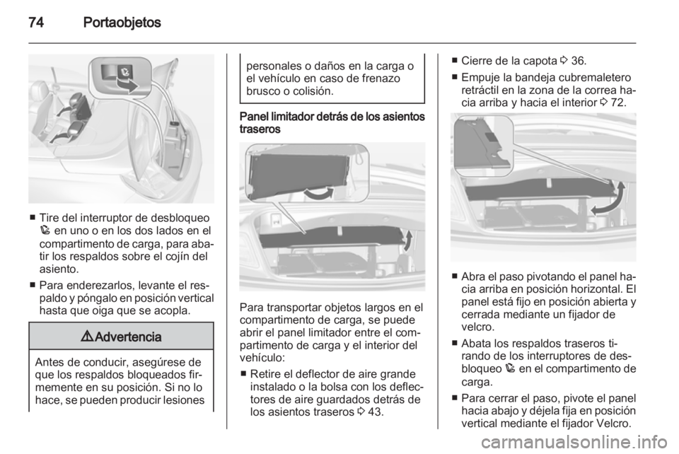 OPEL CASCADA 2013.5  Manual de Instrucciones (in Spanish) 