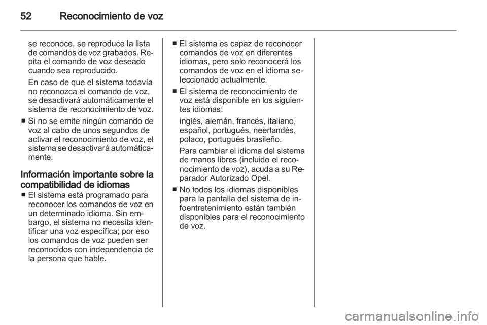 OPEL COMBO D 2013  Manual de infoentretenimiento (in Spanish) 