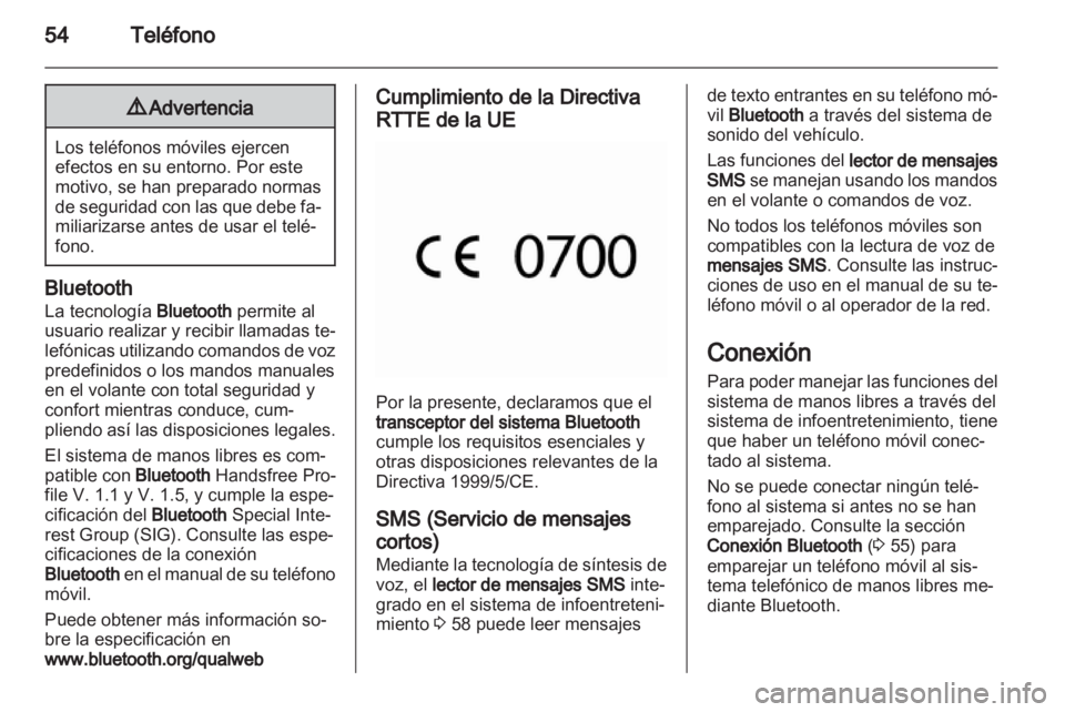 OPEL COMBO D 2013  Manual de infoentretenimiento (in Spanish) 