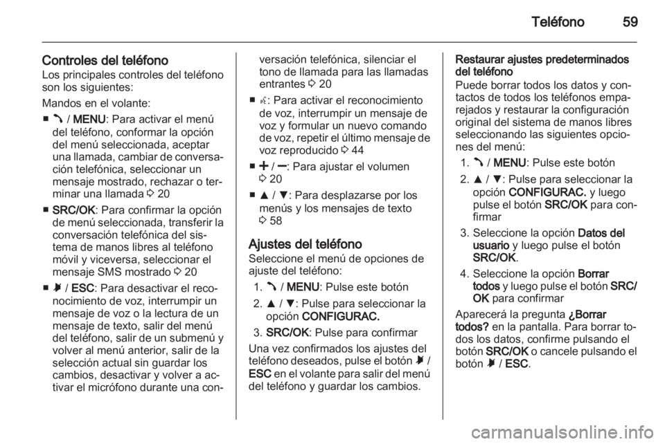 OPEL COMBO D 2013  Manual de infoentretenimiento (in Spanish) 