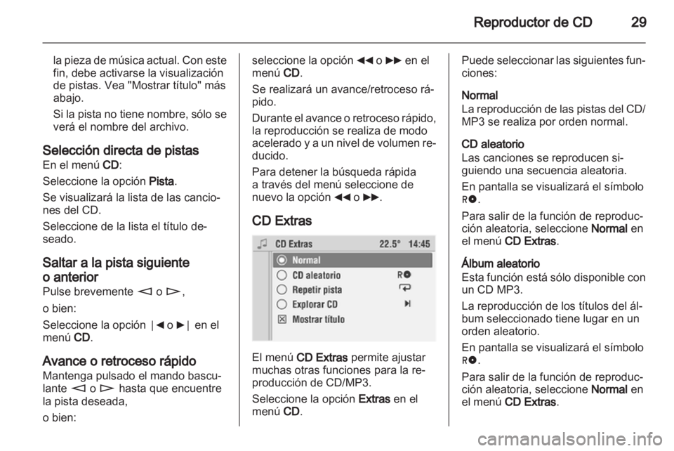 OPEL CORSA 2010.5  Manual de infoentretenimiento (in Spanish) 
