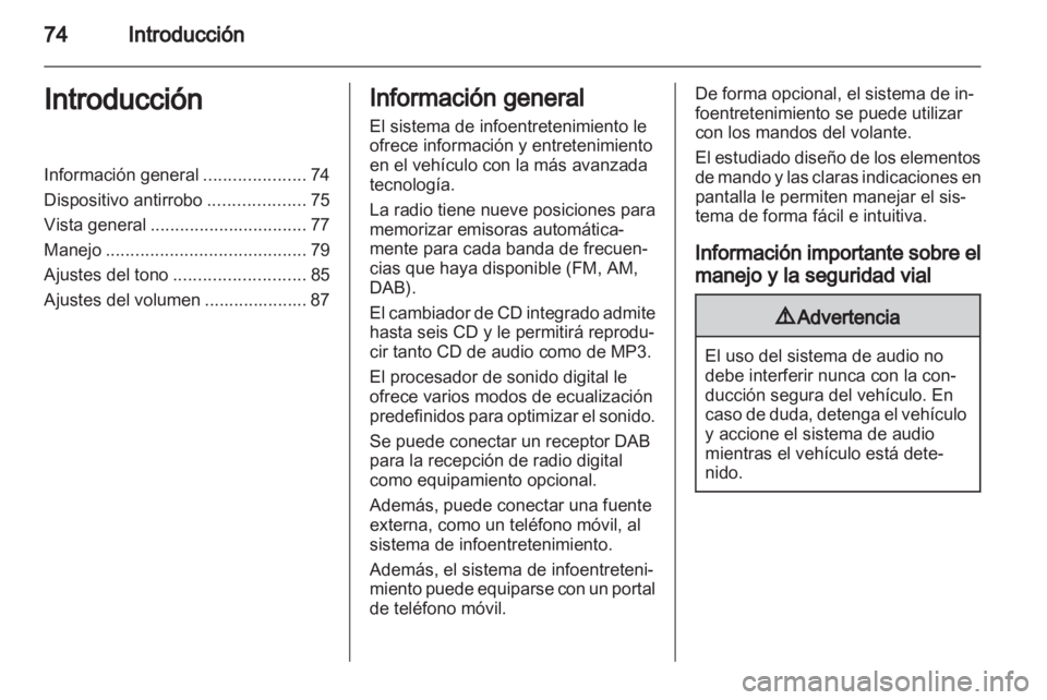 OPEL CORSA 2010.5  Manual de infoentretenimiento (in Spanish) 