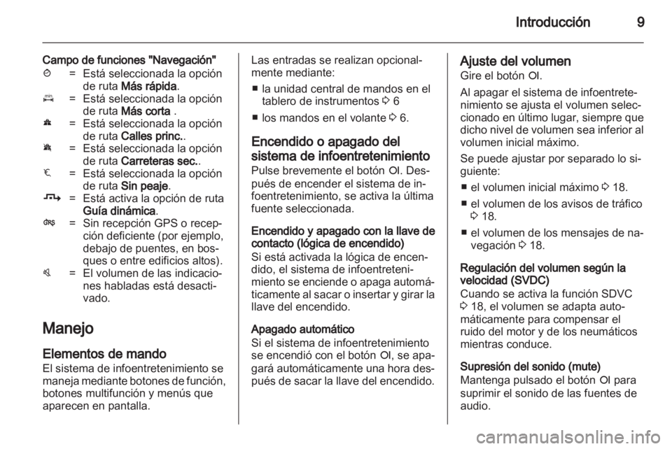 OPEL CORSA 2010.5  Manual de infoentretenimiento (in Spanish) 
