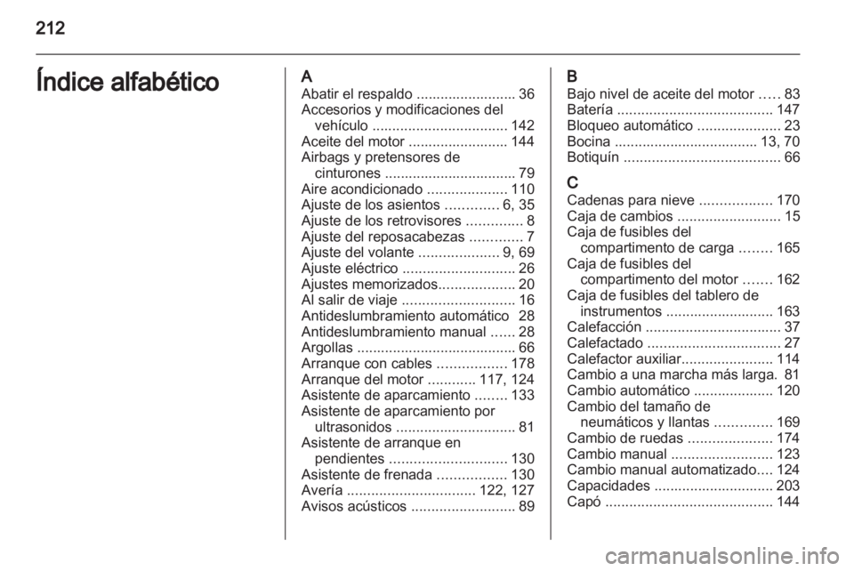 OPEL CORSA 2010.5  Manual de Instrucciones (in Spanish)  OPEL CORSA 2010.5  Manual de Instrucciones (in Spanish)