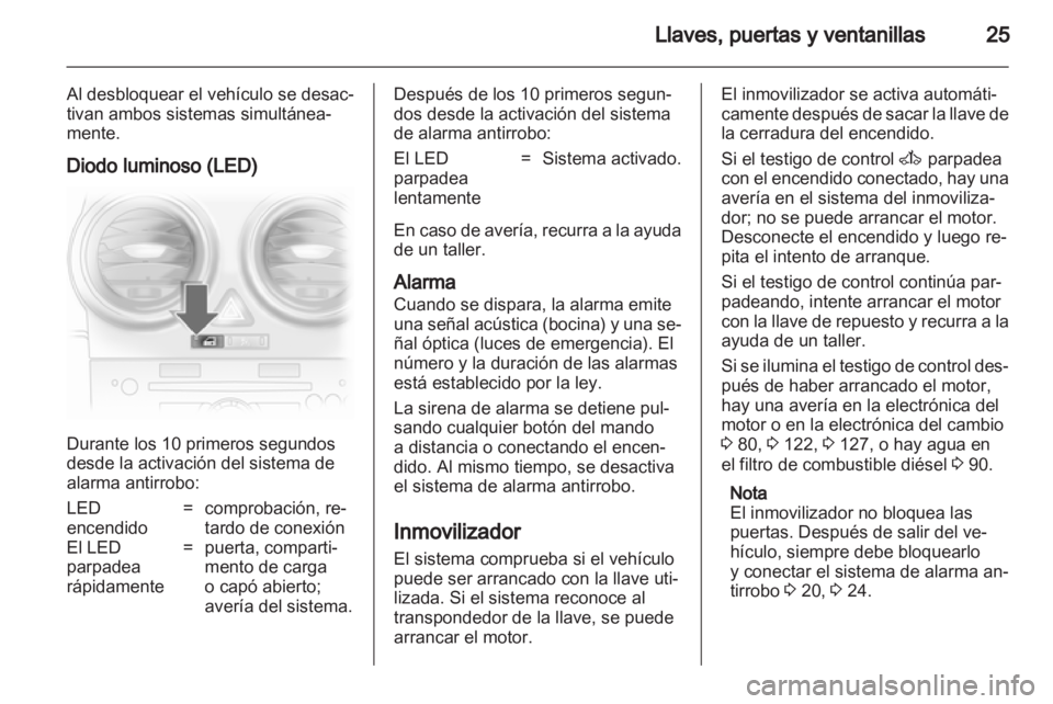 OPEL CORSA 2010.5  Manual de Instrucciones (in Spanish)  OPEL CORSA 2010.5  Manual de Instrucciones (in Spanish)