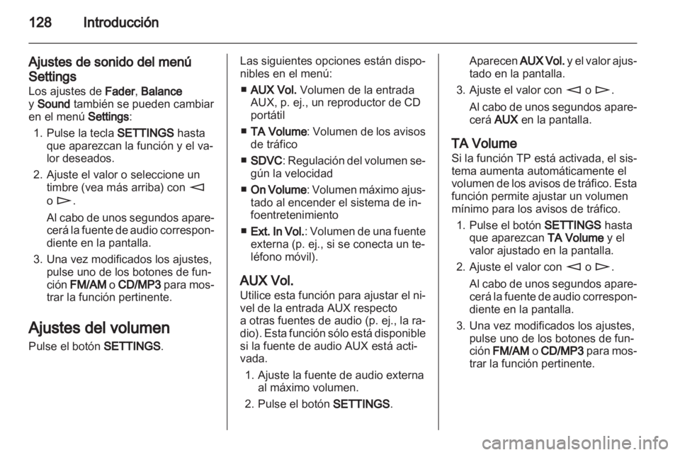 OPEL CORSA 2011  Manual de infoentretenimiento (in Spanish) 