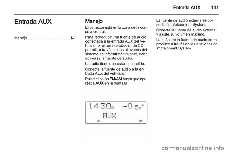 OPEL CORSA 2011  Manual de infoentretenimiento (in Spanish) 