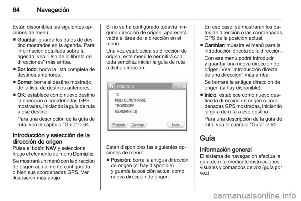 OPEL CORSA 2011  Manual de infoentretenimiento (in Spanish) 