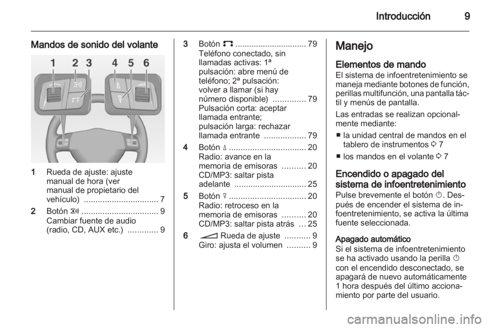 OPEL CORSA 2011  Manual de infoentretenimiento (in Spanish) 