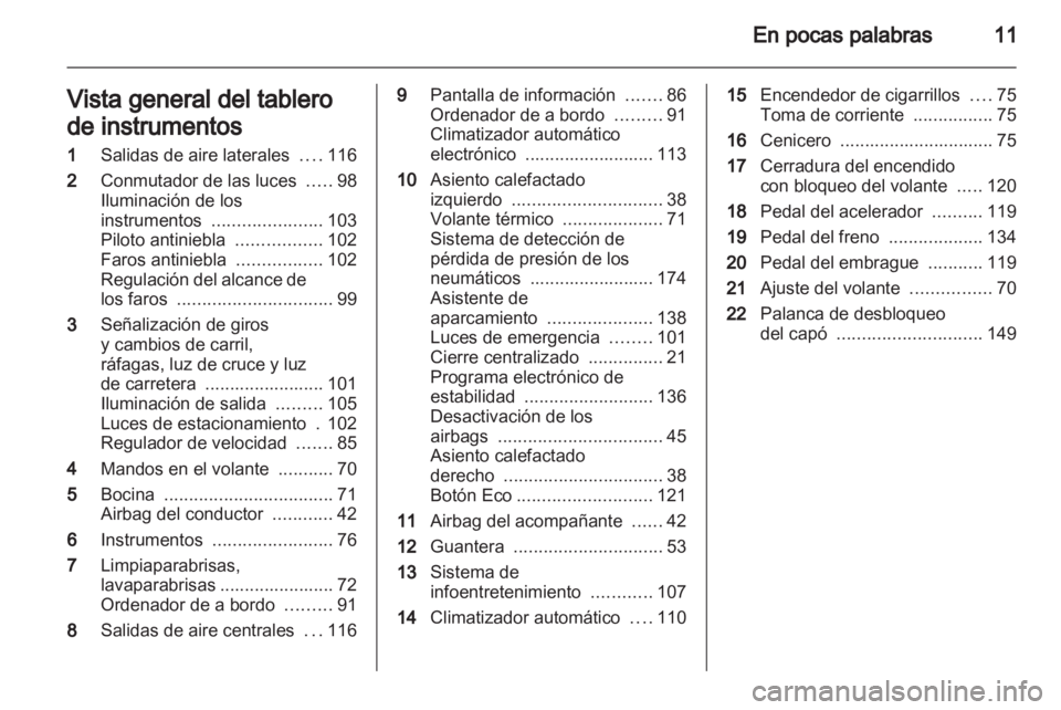OPEL CORSA 2011 Manual de Instrucciones (in Spanish) OPEL CORSA 2011 Manual de Instrucciones (in Spanish)
