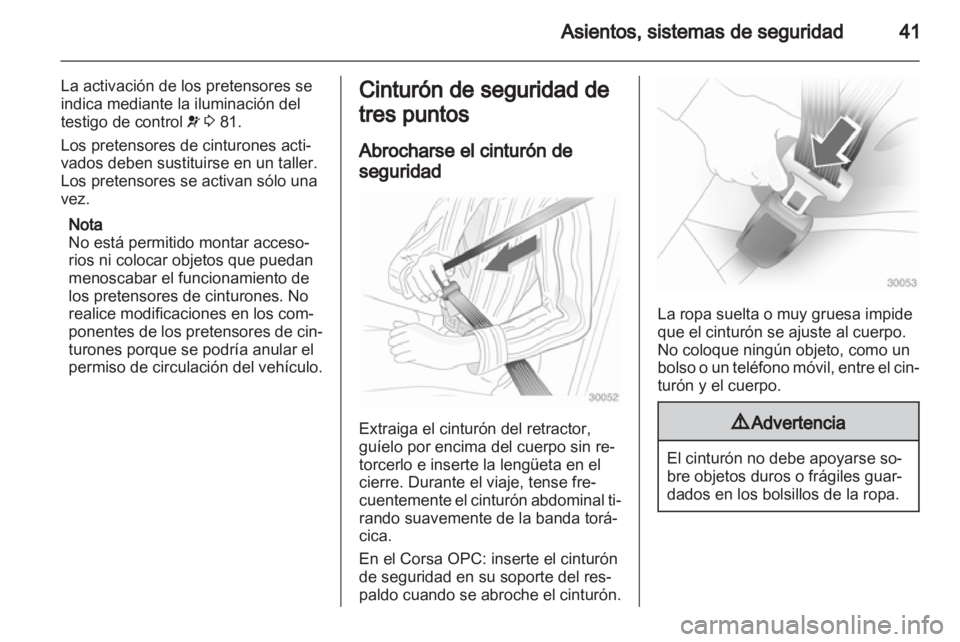 OPEL CORSA 2011.5 Manual de Instrucciones (in Spanish) OPEL CORSA 2011.5 Manual de Instrucciones (in Spanish)