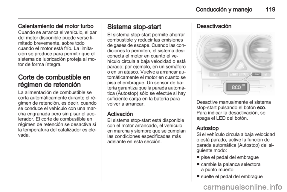 OPEL CORSA 2012 Manual de Instrucciones (in Spanish) OPEL CORSA 2012 Manual de Instrucciones (in Spanish)