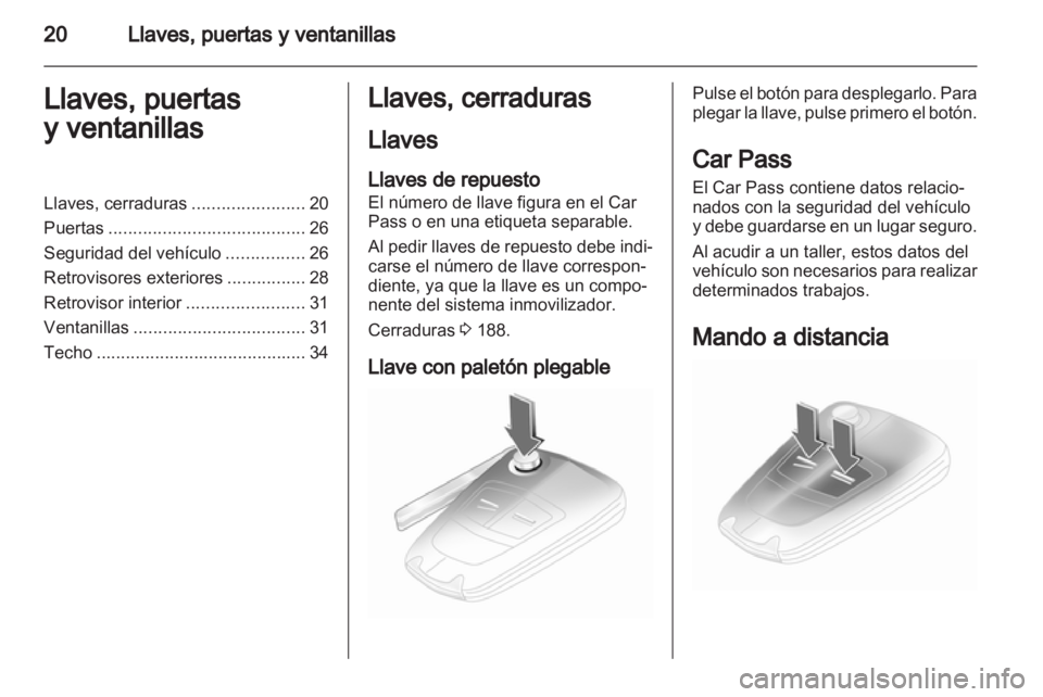 OPEL CORSA 2012 Manual de Instrucciones (in Spanish) OPEL CORSA 2012 Manual de Instrucciones (in Spanish)