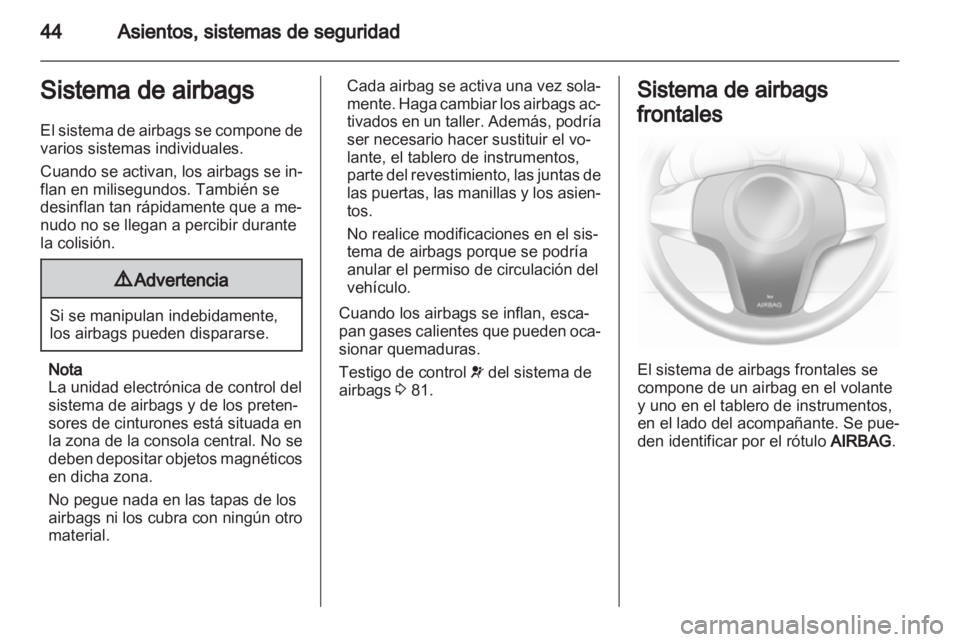 OPEL CORSA 2012 Manual de Instrucciones (in Spanish) OPEL CORSA 2012 Manual de Instrucciones (in Spanish)
