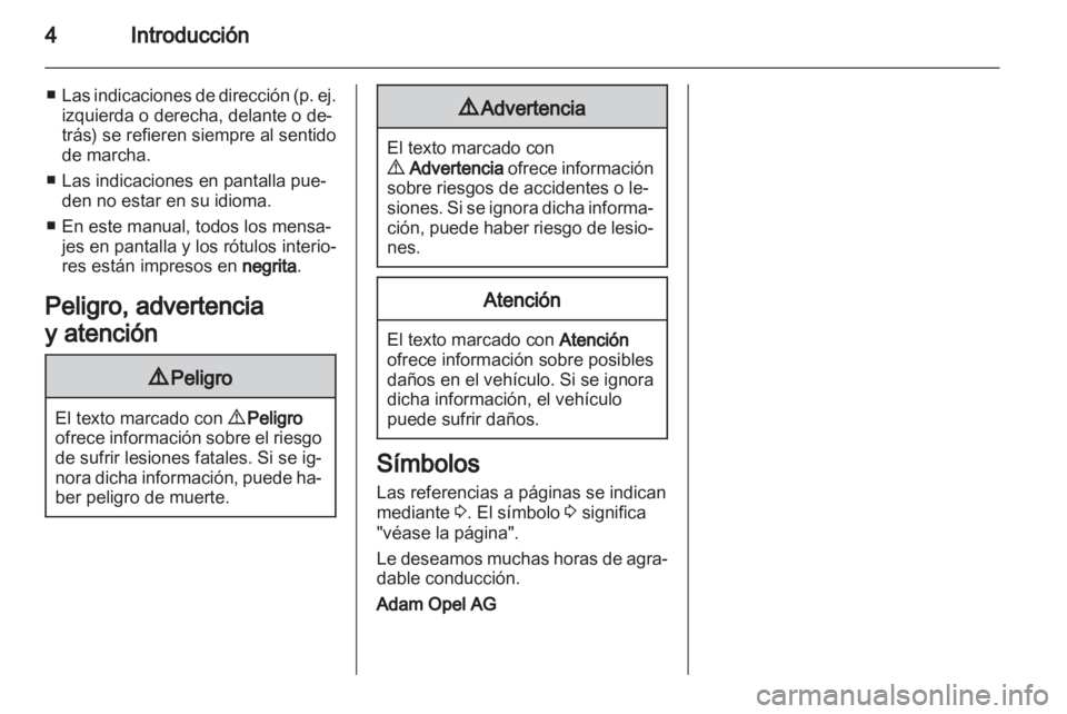 OPEL CORSA 2012.5  Manual de Instrucciones (in Spanish) 