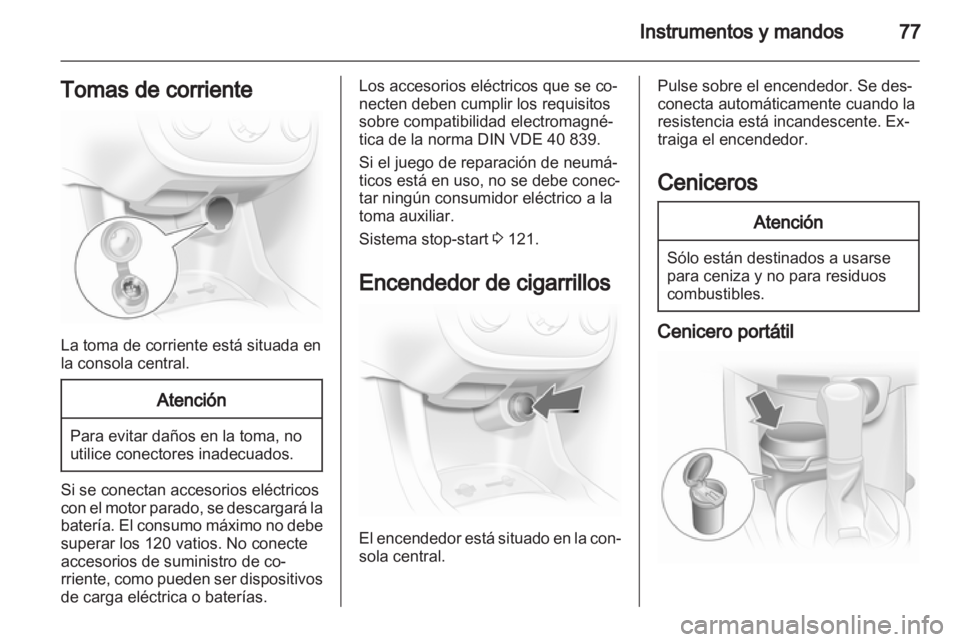 OPEL CORSA 2012.5  Manual de Instrucciones (in Spanish) 