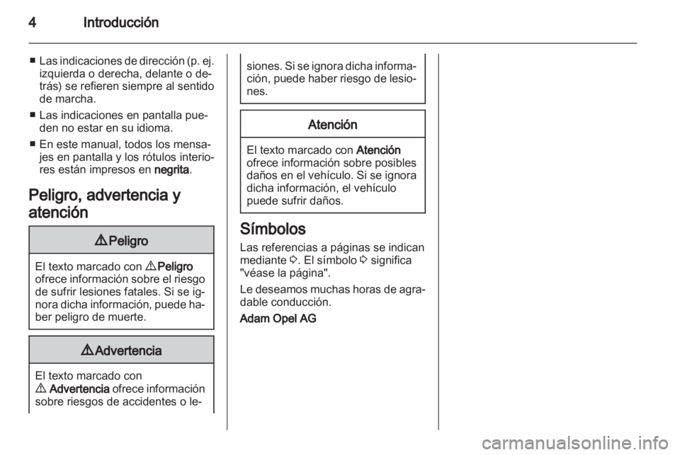 OPEL CORSA 2013 Manual de Instrucciones (in Spanish) OPEL CORSA 2013 Manual de Instrucciones (in Spanish)