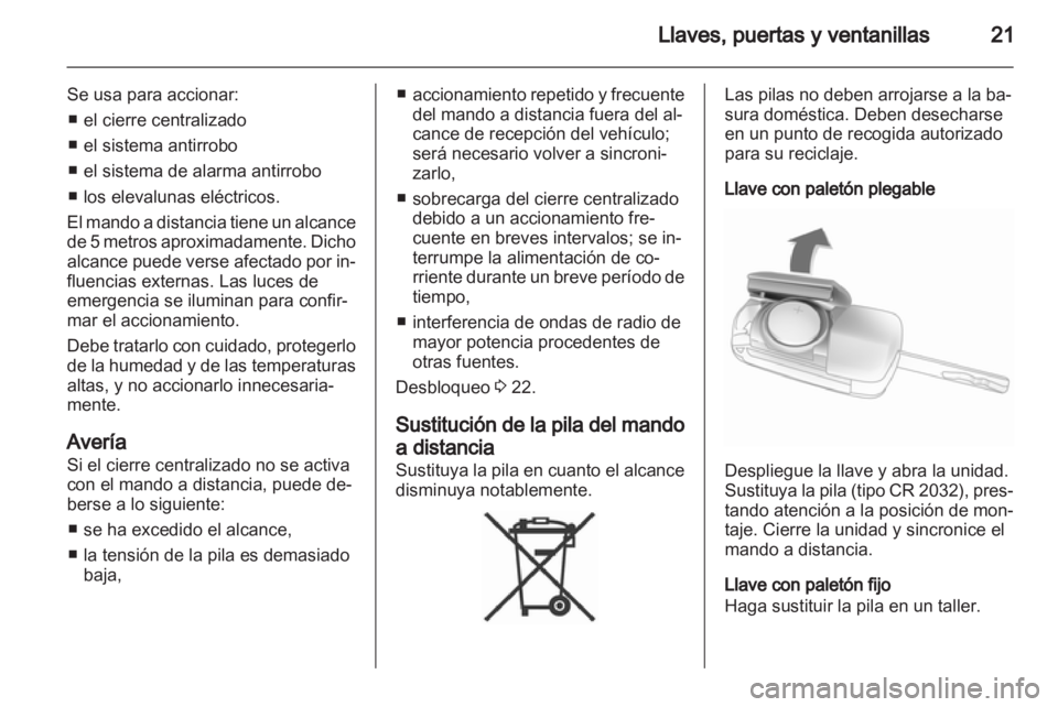 OPEL CORSA 2013.5 Manual de Instrucciones (in Spanish) OPEL CORSA 2013.5 Manual de Instrucciones (in Spanish)