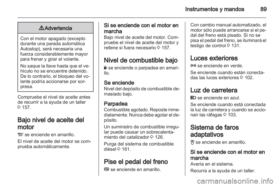 OPEL CORSA 2013.5  Manual de Instrucciones (in Spanish) 