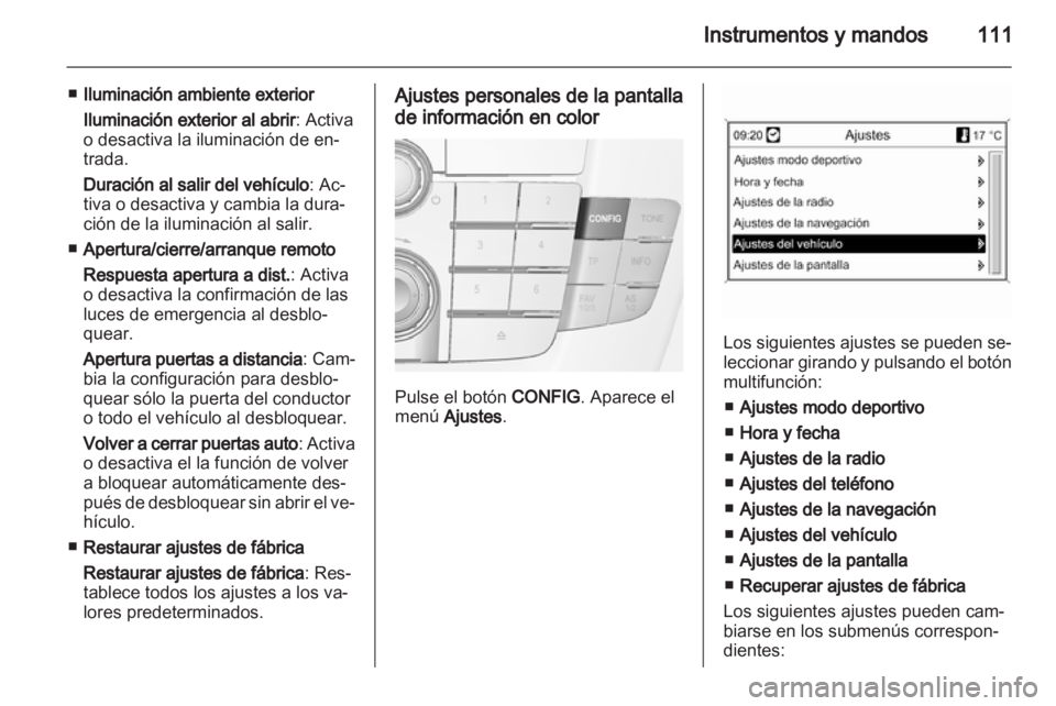 OPEL INSIGNIA 2010.5 Manual de Instrucciones (in Spanish) OPEL INSIGNIA 2010.5 Manual de Instrucciones (in Spanish)