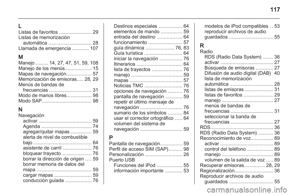 OPEL INSIGNIA 2011  Manual de infoentretenimiento (in Spanish) 