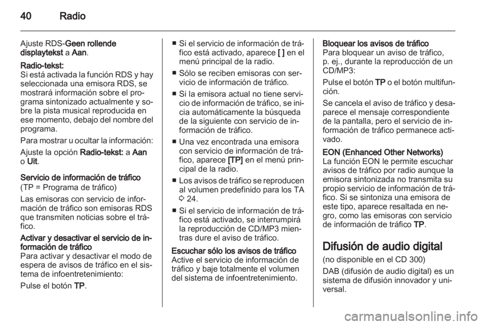 OPEL INSIGNIA 2011  Manual de infoentretenimiento (in Spanish) 