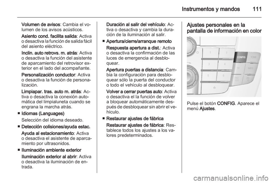 OPEL INSIGNIA 2011 Manual de Instrucciones (in Spanish) OPEL INSIGNIA 2011 Manual de Instrucciones (in Spanish)