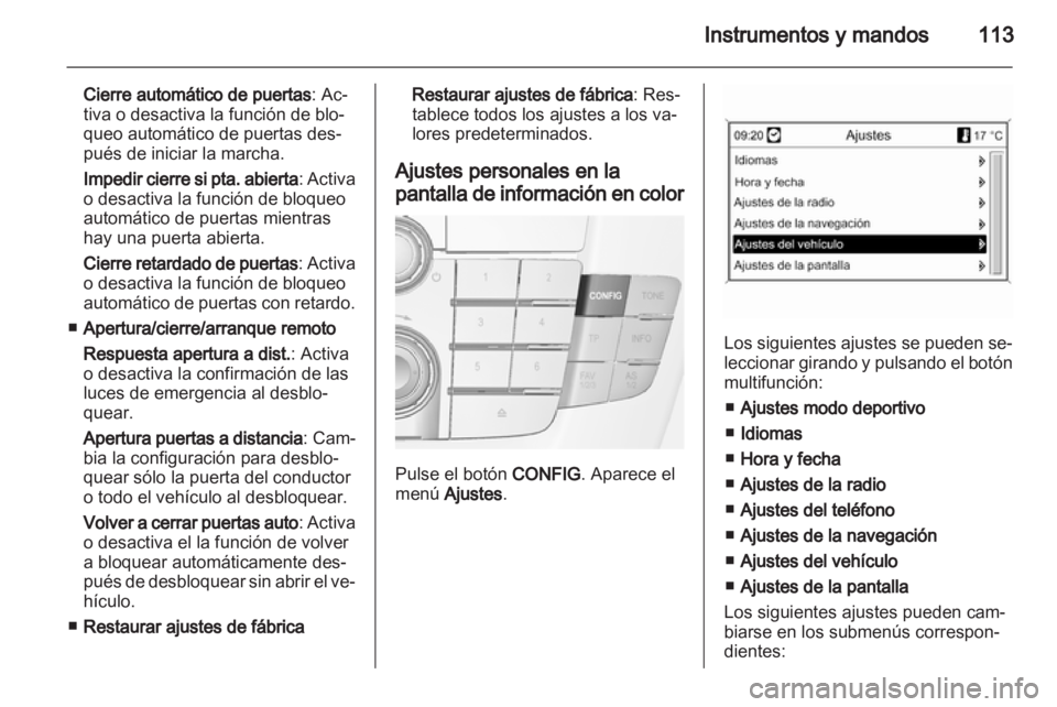 OPEL INSIGNIA 2011.5 Manual de Instrucciones (in Spanish) OPEL INSIGNIA 2011.5 Manual de Instrucciones (in Spanish)