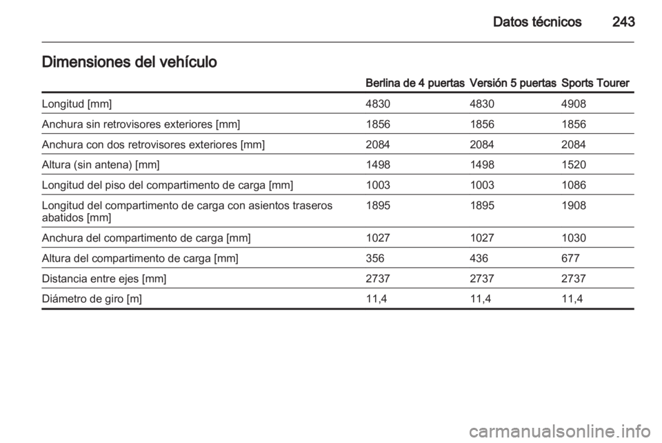 OPEL INSIGNIA 2011.5 Manual de Instrucciones (in Spanish) OPEL INSIGNIA 2011.5 Manual de Instrucciones (in Spanish)