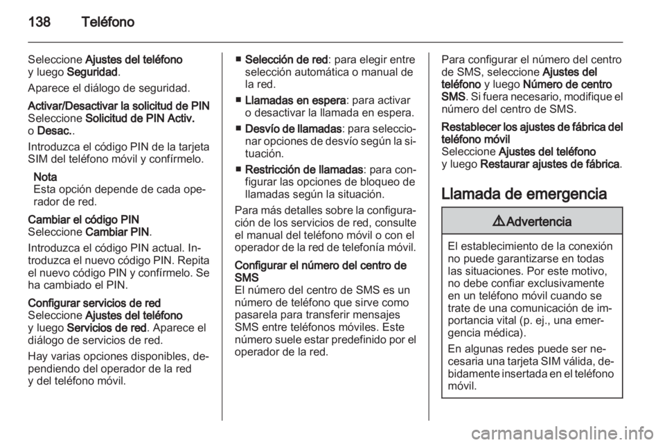 OPEL INSIGNIA 2012  Manual de infoentretenimiento (in Spanish) 