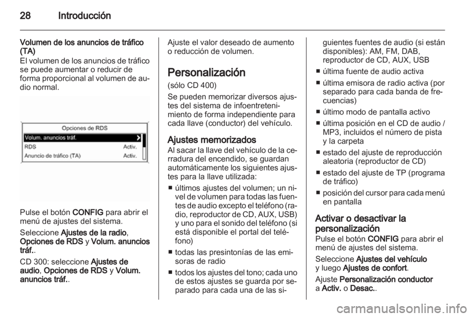 OPEL INSIGNIA 2012 Manual de infoentretenimiento (in Spanish) OPEL INSIGNIA 2012 Manual de infoentretenimiento (in Spanish)