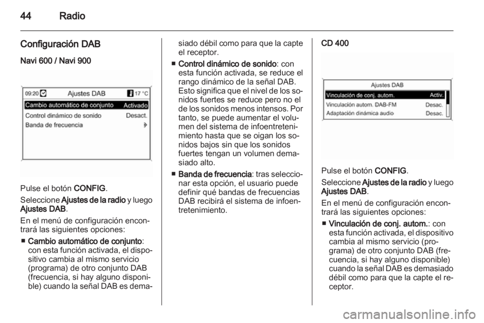 OPEL INSIGNIA 2012 Manual de infoentretenimiento (in Spanish) OPEL INSIGNIA 2012 Manual de infoentretenimiento (in Spanish)