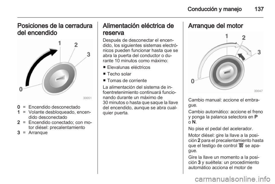 OPEL INSIGNIA 2012  Manual de Instrucciones (in Spanish) 
