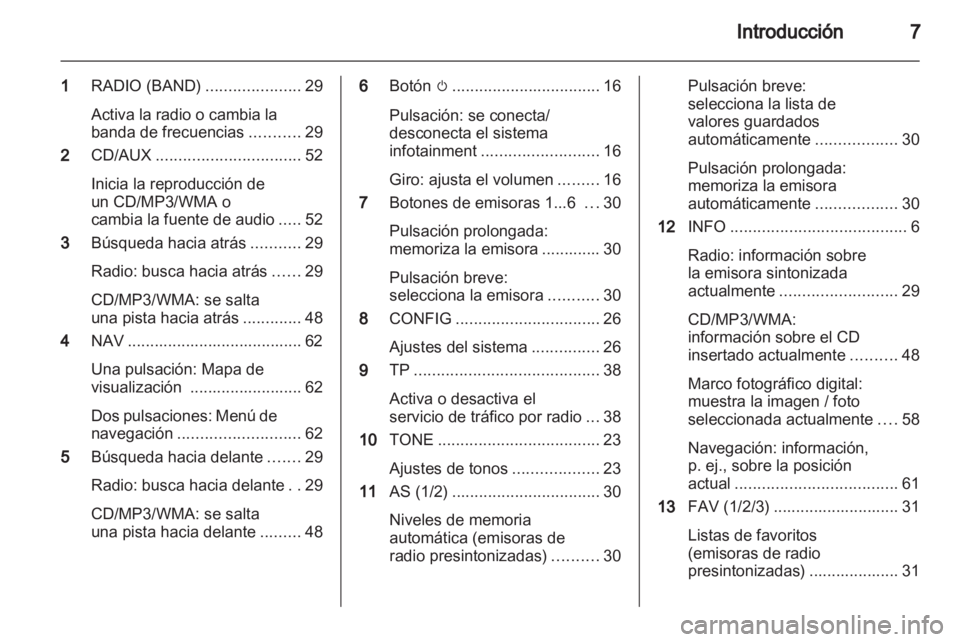 OPEL INSIGNIA 2012.5  Manual de infoentretenimiento (in Spanish) 