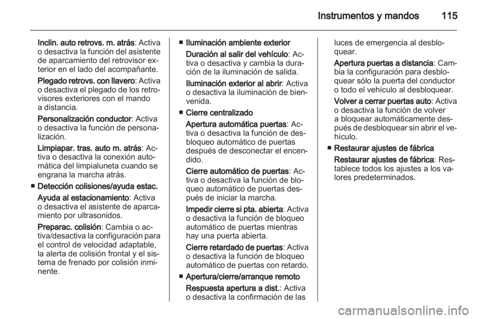 OPEL INSIGNIA 2012.5 Manual de Instrucciones (in Spanish) OPEL INSIGNIA 2012.5 Manual de Instrucciones (in Spanish)