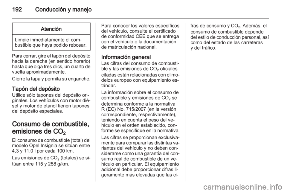 OPEL INSIGNIA 2012.5 Manual de Instrucciones (in Spanish) OPEL INSIGNIA 2012.5 Manual de Instrucciones (in Spanish)