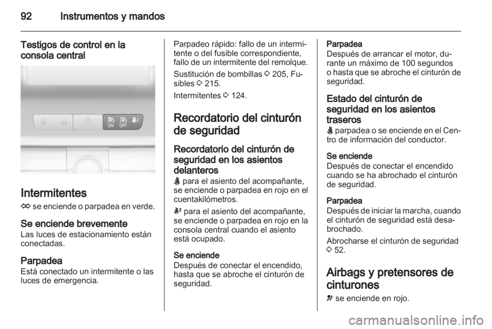 OPEL INSIGNIA 2012.5 Manual de Instrucciones (in Spanish) OPEL INSIGNIA 2012.5 Manual de Instrucciones (in Spanish)