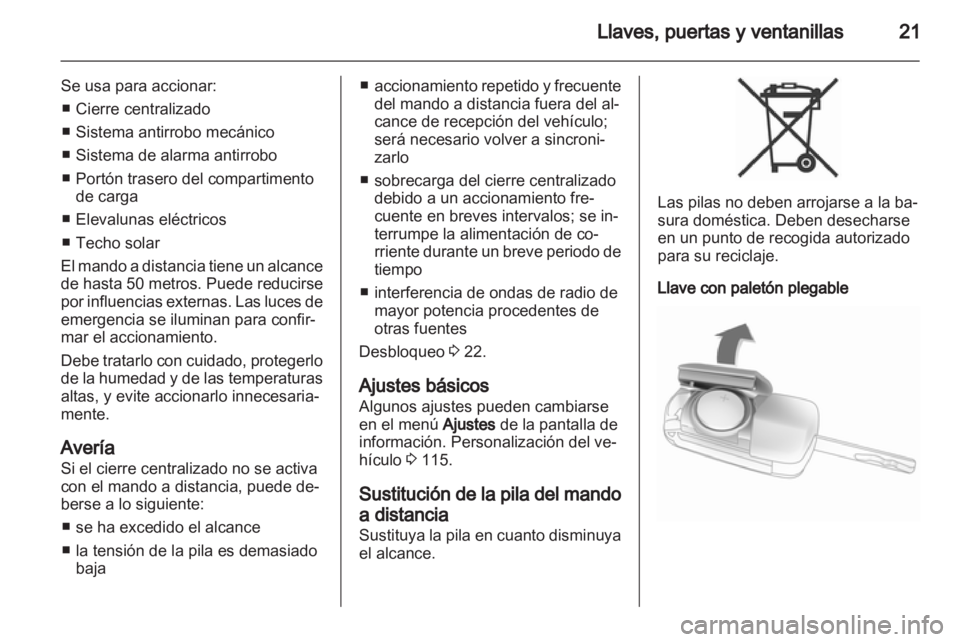 OPEL INSIGNIA 2013 Manual de Instrucciones (in Spanish) OPEL INSIGNIA 2013 Manual de Instrucciones (in Spanish)