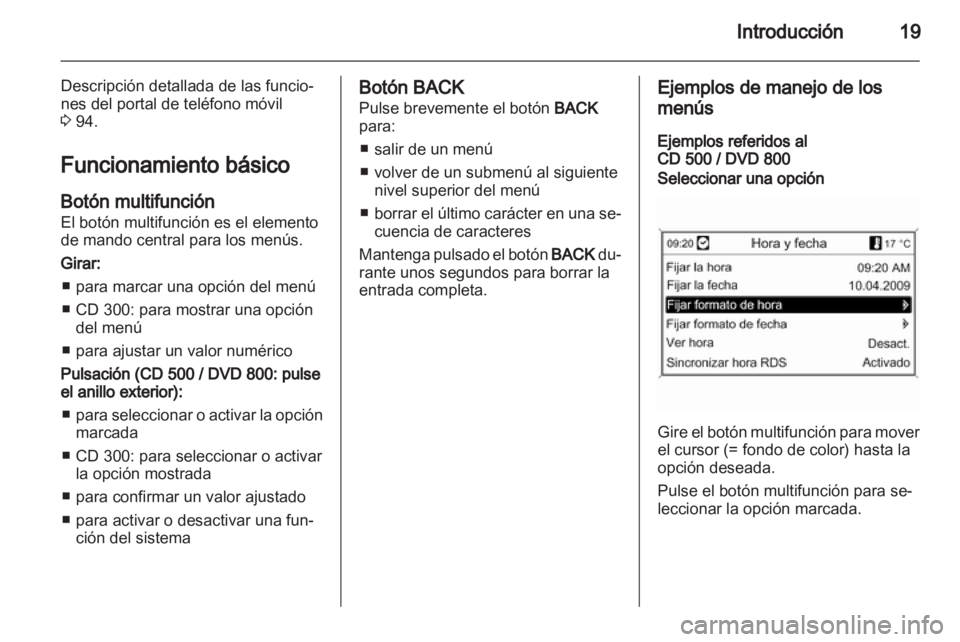 OPEL MERIVA 2011  Manual de infoentretenimiento (in Spanish) 