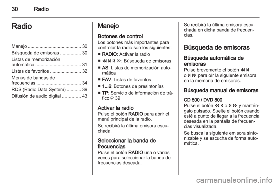 OPEL MERIVA 2011 Manual de infoentretenimiento (in Spanish) OPEL MERIVA 2011 Manual de infoentretenimiento (in Spanish)