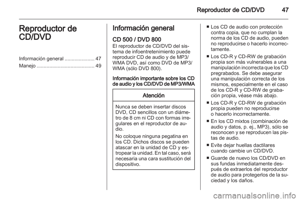 OPEL MERIVA 2011  Manual de infoentretenimiento (in Spanish) 