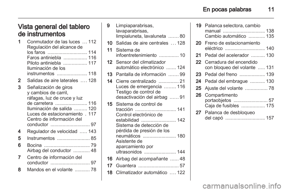 OPEL MERIVA 2011 Manual de Instrucciones (in Spanish) OPEL MERIVA 2011 Manual de Instrucciones (in Spanish)