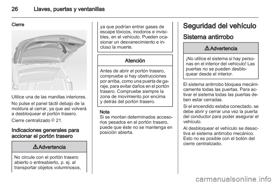 OPEL MERIVA 2011 Manual de Instrucciones (in Spanish) OPEL MERIVA 2011 Manual de Instrucciones (in Spanish)